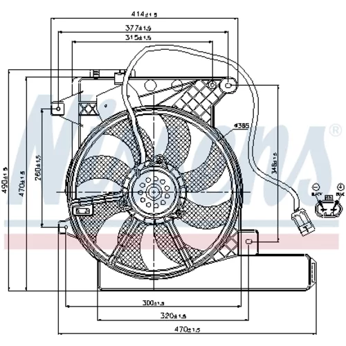 Ventilátor chladenia motora 85202 /NISSENS/ - obr. 5
