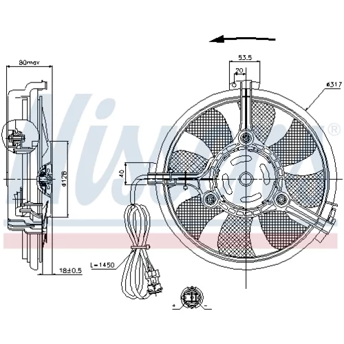 Ventilátor chladenia motora 85519 /NISSENS/ - obr. 5