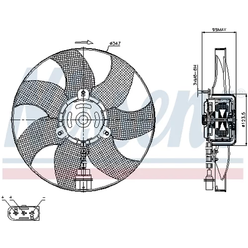 Ventilátor chladenia motora 85543 /NISSENS/ - obr. 5