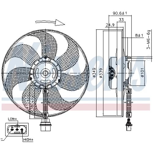 Ventilátor chladenia motora 85544 /NISSENS/ - obr. 5