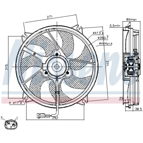 Ventilátor chladenia motora 85606 /NISSENS/ - obr. 5