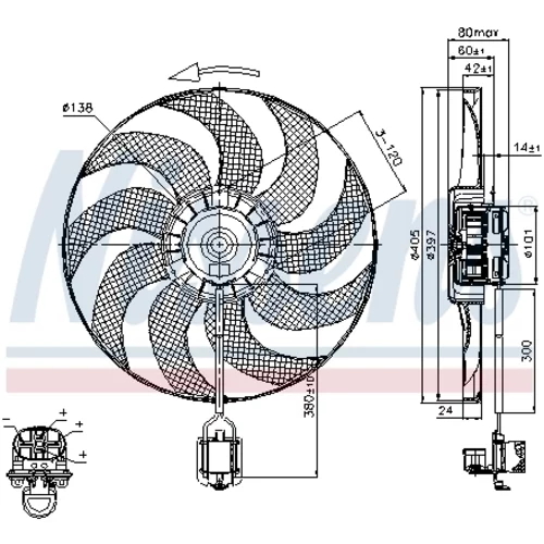 Ventilátor chladenia motora 85748 /NISSENS/ - obr. 5