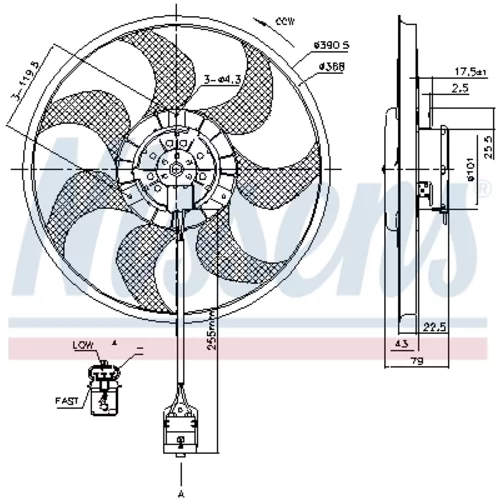 Ventilátor chladenia motora 85777 /NISSENS/ - obr. 5