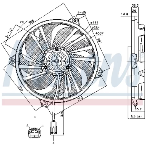 Ventilátor chladenia motora 85789 /NISSENS/ - obr. 5