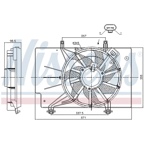 Ventilátor chladenia motora 85910 /NISSENS/ - obr. 6