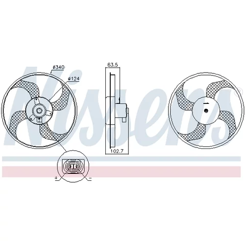 Ventilátor chladenia motora 85928 /NISSENS/ - obr. 5