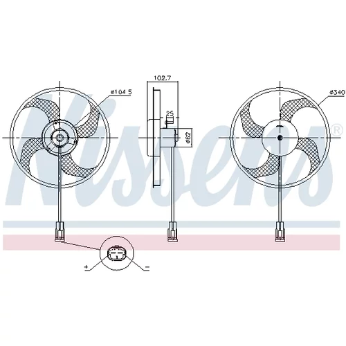 Ventilátor chladenia motora 85947 /NISSENS/ - obr. 5