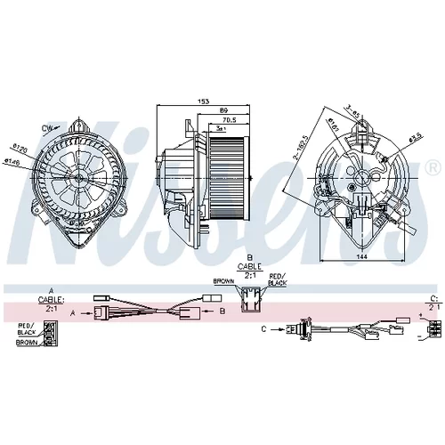 Vnútorný ventilátor 87050 /NISSENS/ - obr. 5