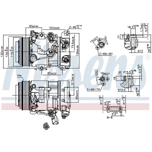 Kompresor klimatizácie 890156 /NISSENS/ - obr. 9