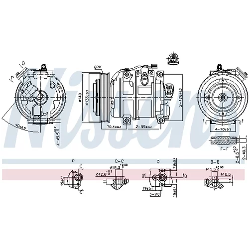Kompresor klimatizácie 890904 /NISSENS/ - obr. 6