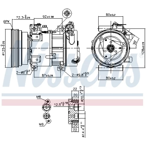 Kompresor klimatizácie 89148 /NISSENS/ - obr. 8