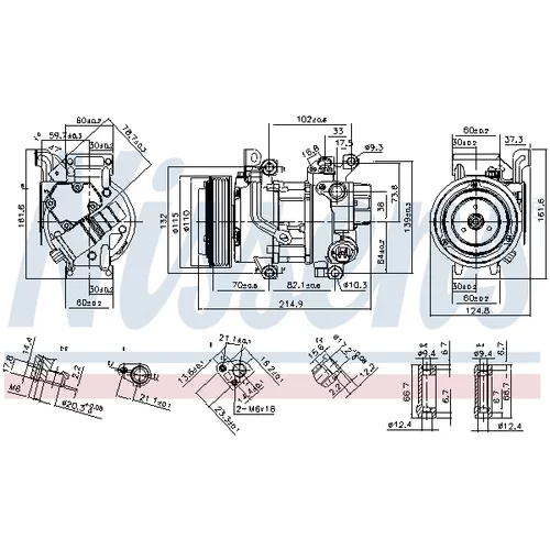 Kompresor klimatizácie 89528 /NISSENS/ - obr. 4