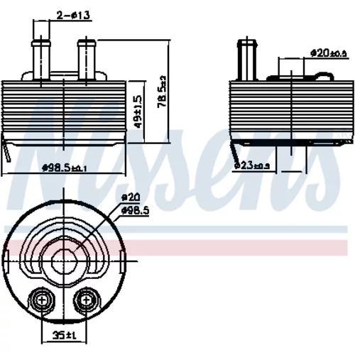 Chladič motorového oleja 90793 /NISSENS/ - obr. 5