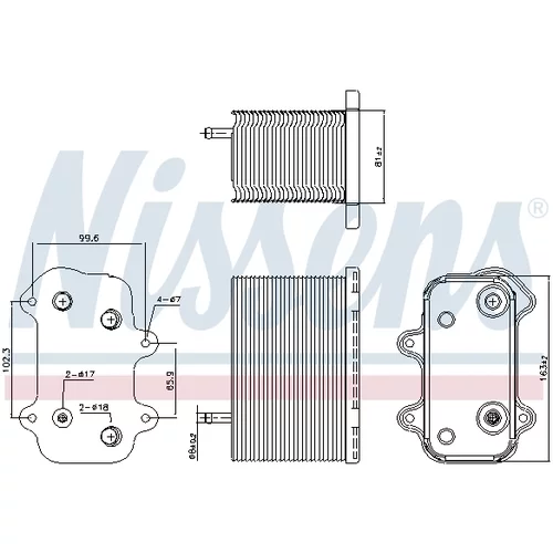 Chladič motorového oleja 90938 /NISSENS/ - obr. 4