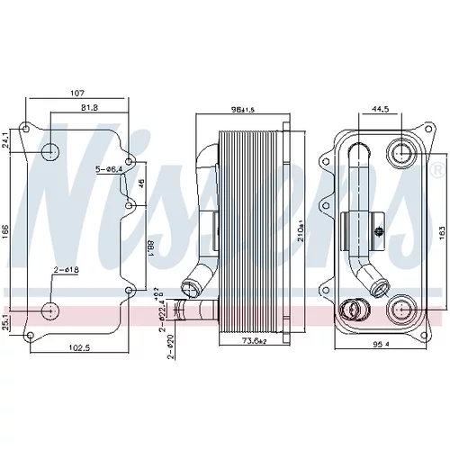 Chladič motorového oleja 91273 /NISSENS/ - obr. 4
