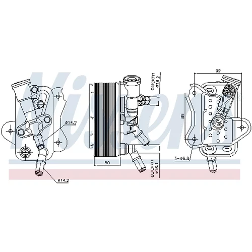 Chladič oleja automatickej prevodovky 91299 /NISSENS/ - obr. 4