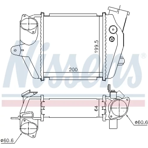 Chladič plniaceho vzduchu 96032 /NISSENS/ - obr. 4