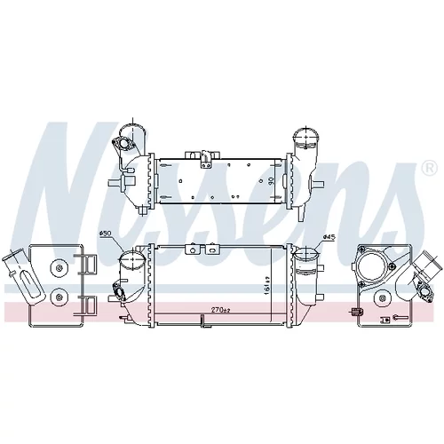 Chladič plniaceho vzduchu 961488 /NISSENS/ - obr. 4