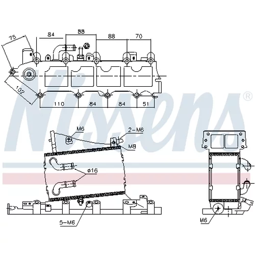 Chladič plniaceho vzduchu 96316 /NISSENS/ - obr. 4