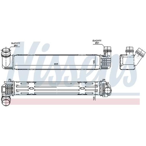 Chladič plniaceho vzduchu 96543 /NISSENS/ - obr. 5