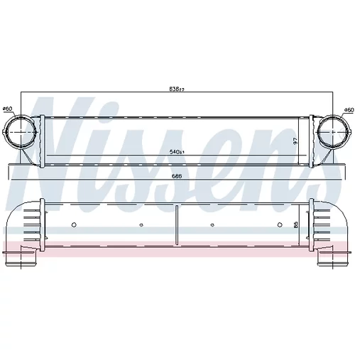 Chladič plniaceho vzduchu 96726 /NISSENS/ - obr. 4