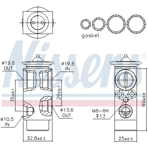 Expanzný ventil klimatizácie 999323 /NISSENS/ - obr. 5
