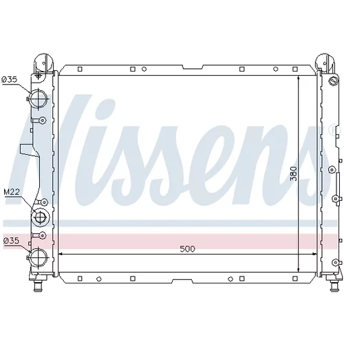 Chladič motora 60024 /NISSENS/ - obr. 4