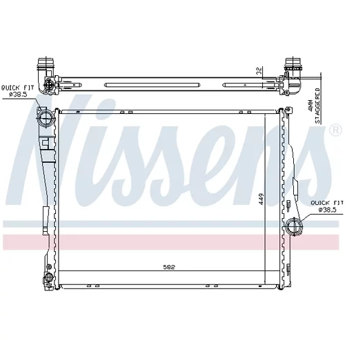 Chladič motora 60782A /NISSENS/ - obr. 5