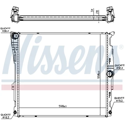 Chladič motora 60811 /NISSENS/ - obr. 5