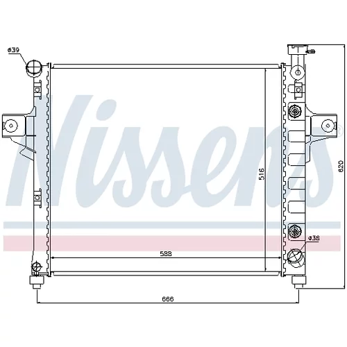 Chladič motora 61023 /NISSENS/ - obr. 4