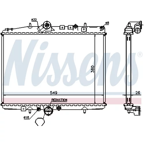 Chladič motora 61295A /NISSENS/ - obr. 4