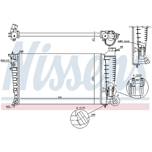 Chladič motora 61382A /NISSENS/ - obr. 5