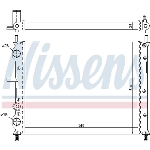 Chladič motora 61806 /NISSENS/ - obr. 5