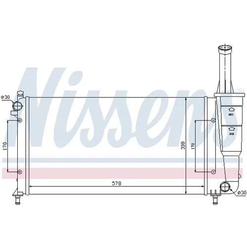 Chladič motora 61889 /NISSENS/ - obr. 4
