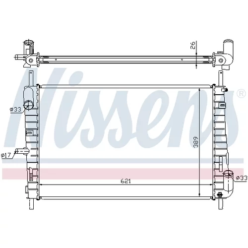 Chladič motora 62025A /NISSENS/ - obr. 5