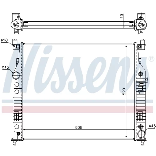 Chladič motora 62577A /NISSENS/ - obr. 5