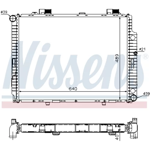 Chladič motora 62598A /NISSENS/ - obr. 4
