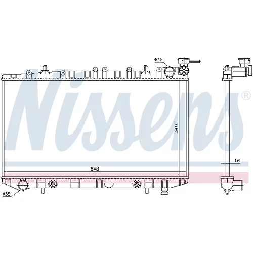 Chladič motora 629731 /NISSENS/ - obr. 6