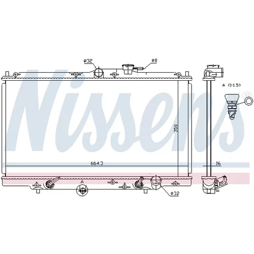Chladič motora 633141 /NISSENS/ - obr. 5