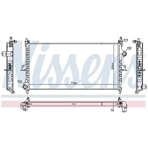 Chladič motora 636019 /NISSENS/ - obr. 4