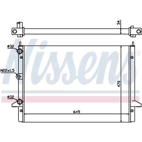 Chladič motora 63992 /NISSENS/ - obr. 4
