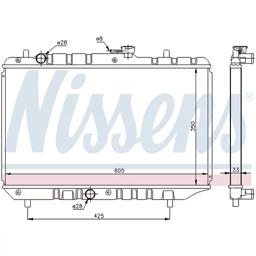 Chladič motora 64154 /NISSENS/ - obr. 4