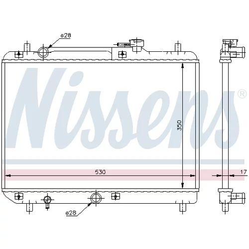Chladič motora 64177 /NISSENS/ - obr. 4