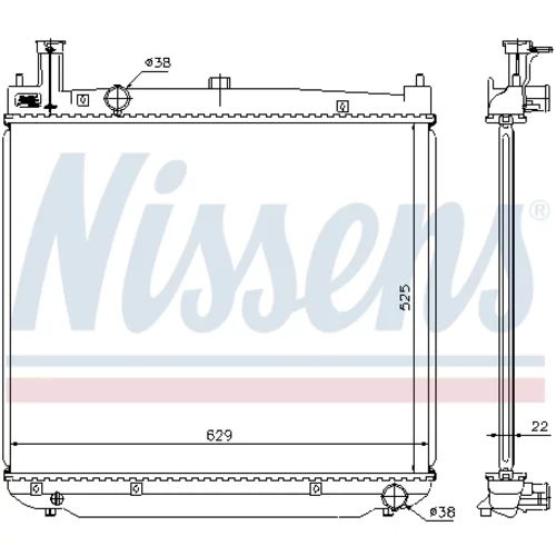 Chladič motora 64649A /NISSENS/ - obr. 6