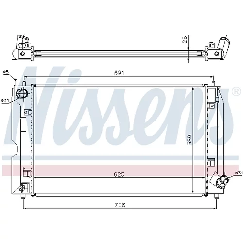 Chladič motora 64679A /NISSENS/ - obr. 6