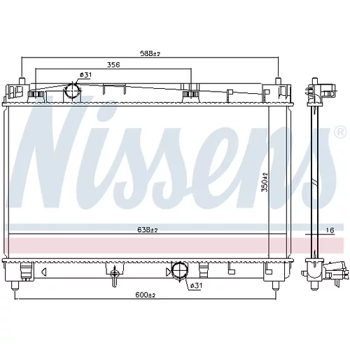 Chladič motora 646847 /NISSENS/ - obr. 4