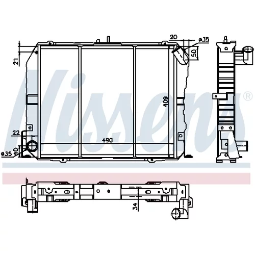 Chladič motora 64737 /NISSENS/ - obr. 4