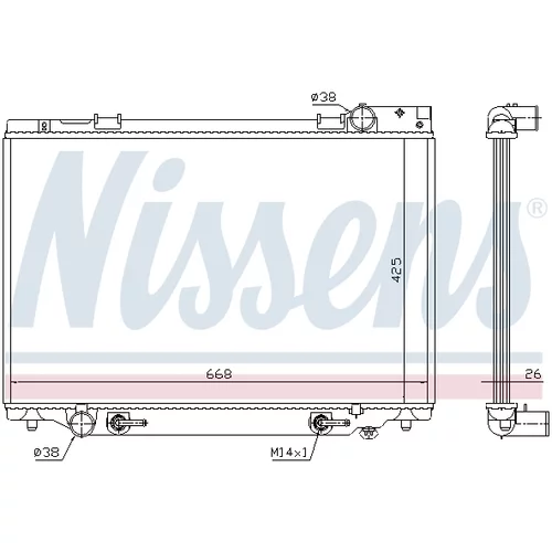 Chladič motora 647451 /NISSENS/ - obr. 5