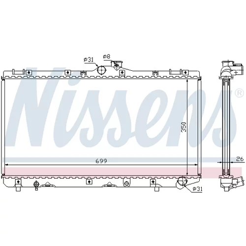 Chladič motora 64746A /NISSENS/ - obr. 4