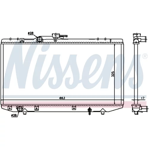 Chladič motora 64843 /NISSENS/ - obr. 4